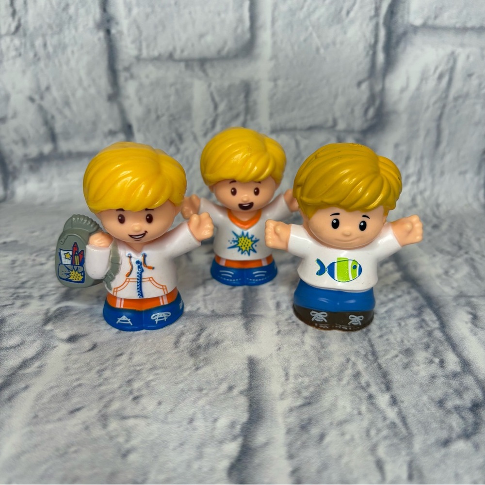 Fisher Price Little People 2015/2016 “Eddie” boy figurines (3 count)